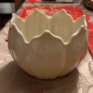 Lenox Cream Palmetto Ceramic Dish
